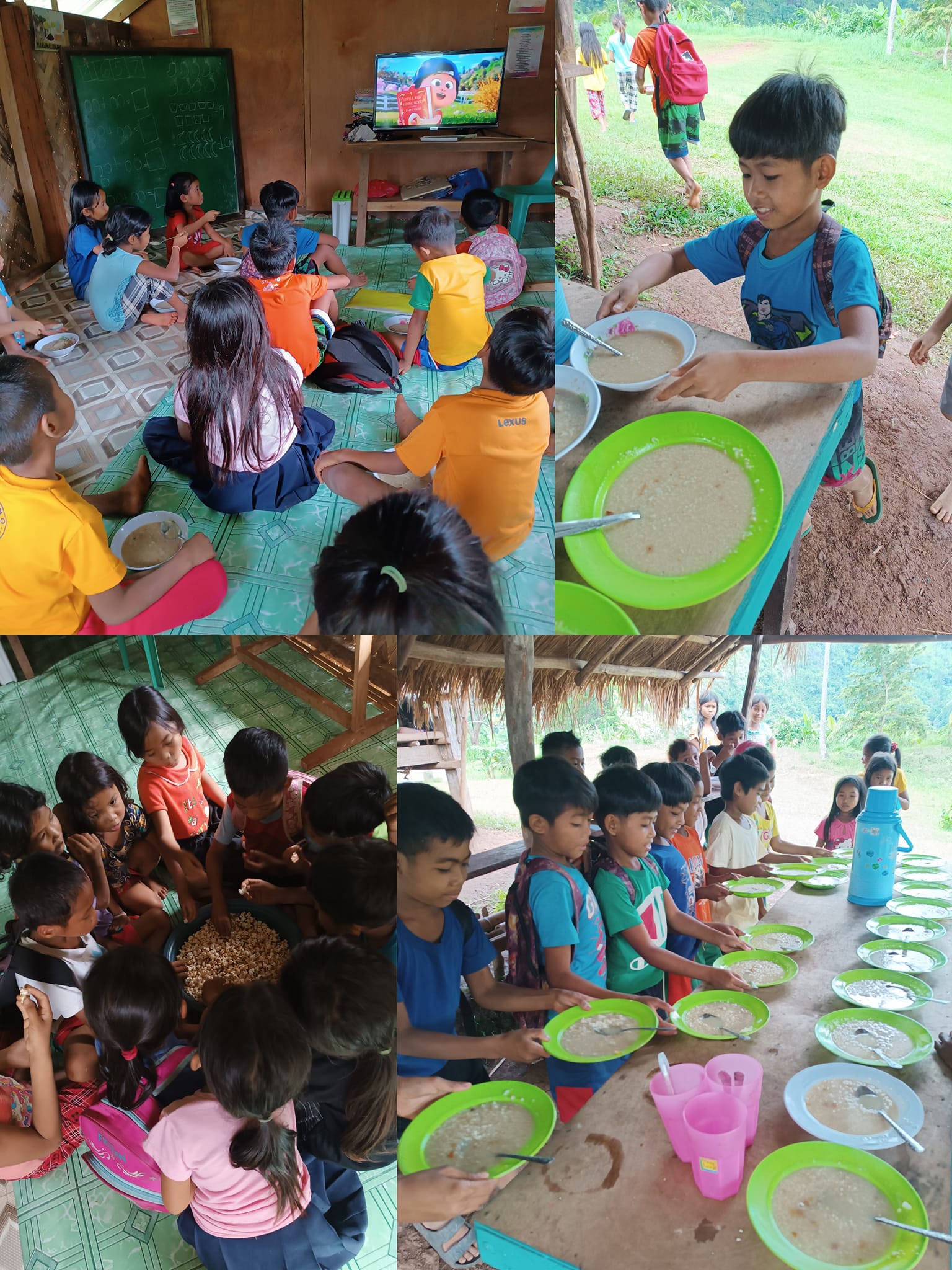 Manna pack rice for the children of Brooke’s Point